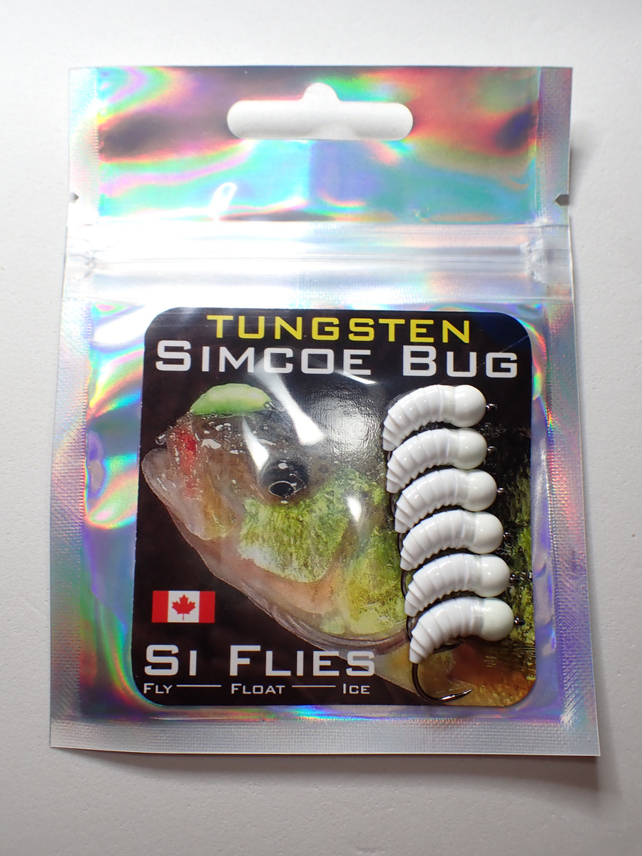 White UV Tungsten Simcoe Bug 6-Pack – Si Flies